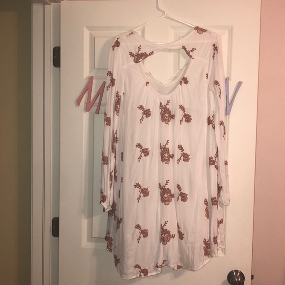 white and orange free people dress. - Picture 2 of 3